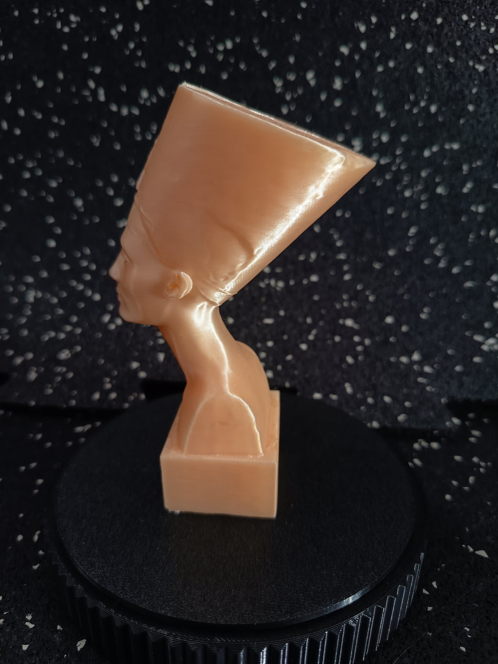 Popiersie Nefertiti — Rzeźba 3D Gold Sand | Dekoracja Egipska